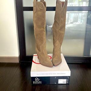 Blondo Western Suede Tall Boot